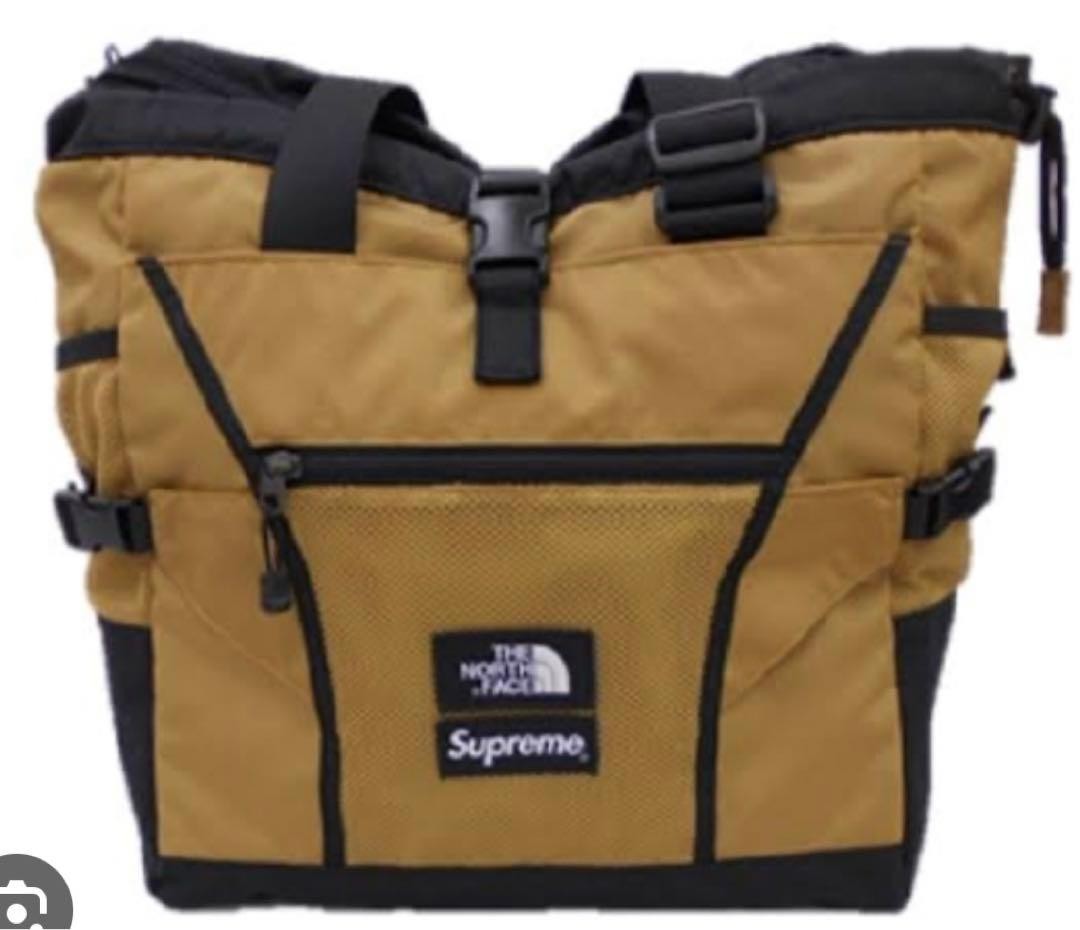 Supreme North Face Adventure Tote Bag Gold 27L Adjustable Handle Japan image 3
