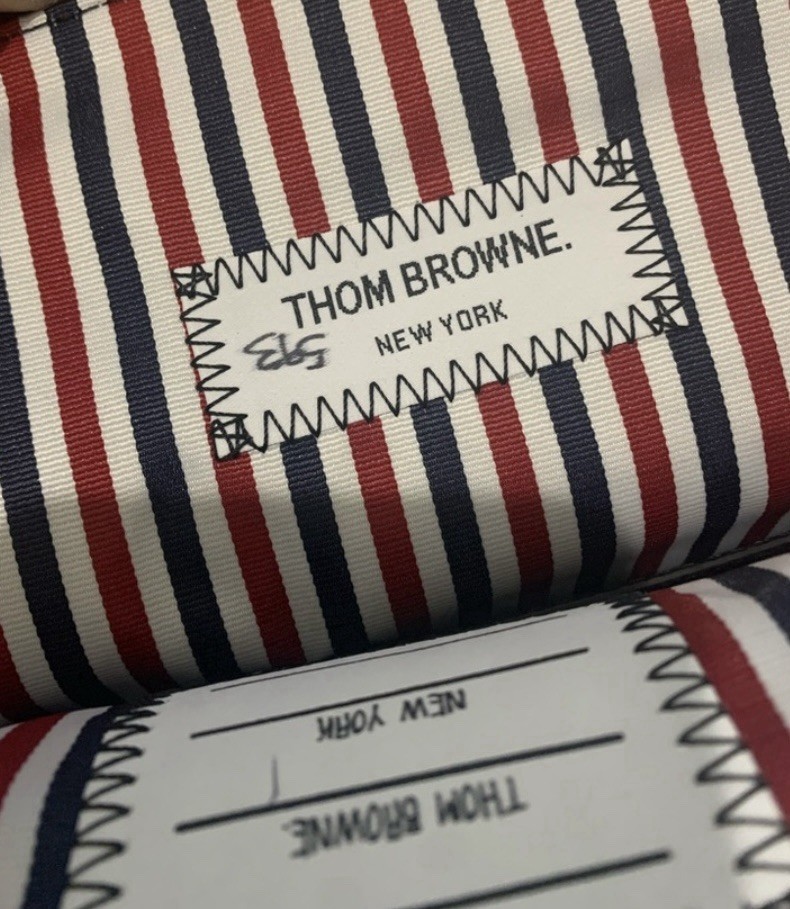 Authentic THOM BROWNE Black Pebble Grain Briefcas… - image 15