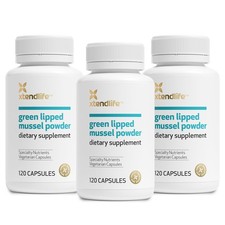 Xtendlife Green Lipped Mussel Powder - 2400mg Supplement with Omega-3 Fatty a...