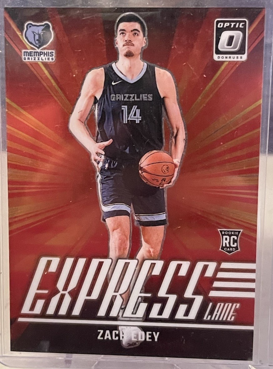 2024 Panini Donruss Optic ZACH EDEY Rookie Express Lane - Memphis Grizzlies RC