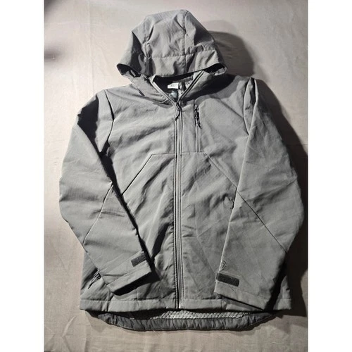 Champion C9 Mens Gray Softshell Hooded Jacket Fleece Lined Size L video thumbnail