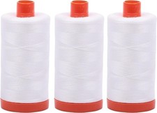 3-PACK - Aurifil 50WT - Natural White, Solid ...