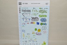 HO scale Microscale decals 87-1536 train and street graffiti IRISH SCOTTISH