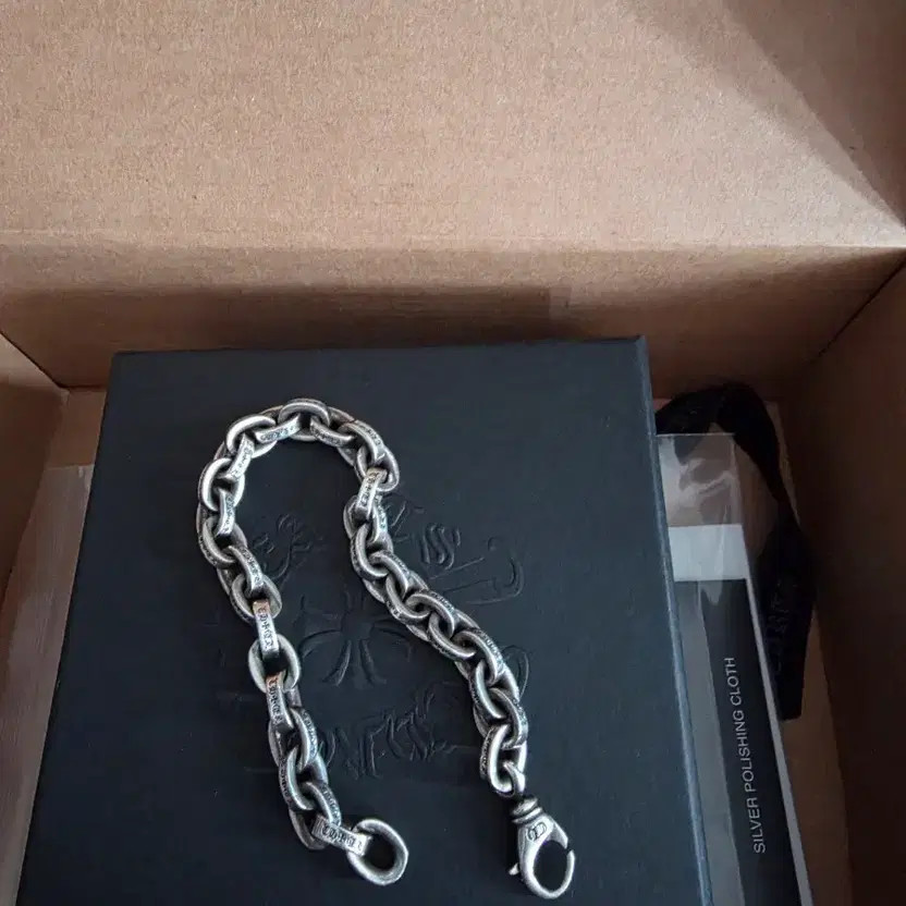 Chrome Hearts Paper Chain LRG Silver Bracelet with Box thumbnail 4