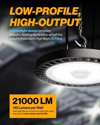 2 Pack Sunco 150W High Bay LED UFO Shop Lights 3500K