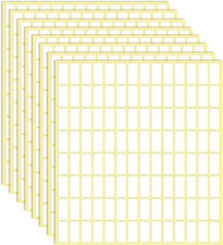 2940 Pcs Matte Small White Labels Stickers Blank Labels Removable Price Tags