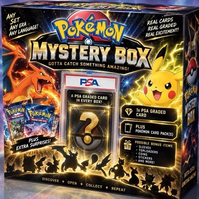 Pokemon Große Mystery Box Graded