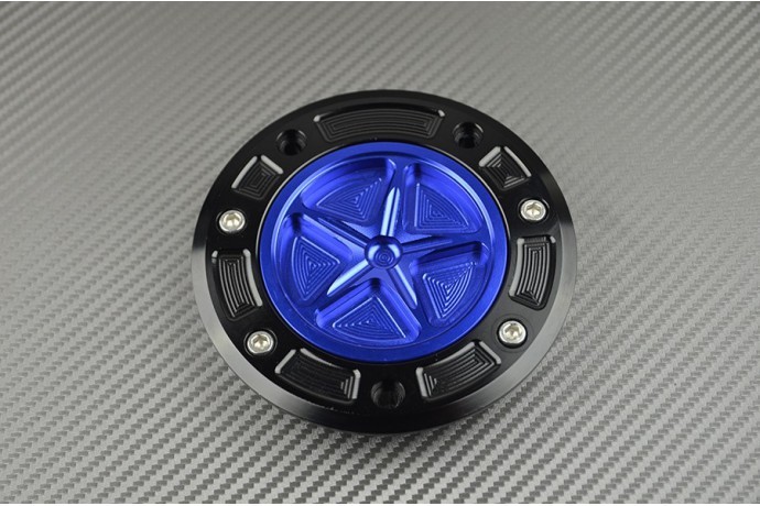 Trappe essence rapide bleue sans clé pour moto Kawasaki ZX6R Ninja 2005-2006