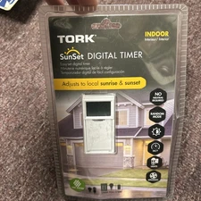 Tork Indoor White Sunset Digital Timer LED Rated Single Pole/3-way RZ307