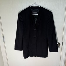 Giorgio Armani Pure New Wool Black Blazer 3 Button Sport Coat Career Business 38