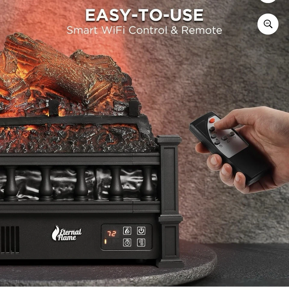 TURBRO 707-98-152A Electric Fireplace - Black - Image 2 of 4