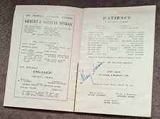 SIGNED 1964 D`Oyly Carte Theatre Programme Gilbert & Sullivan Patience Savoy