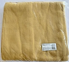 The Company Store Blanket Cotton Weave Butterscotch Throw 80"x96" Full Size NEW