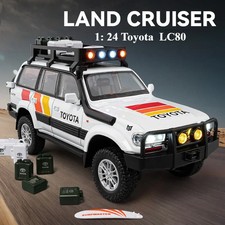 1: 24 Toyota Land Cruiser LC80 simulation alloy model with sound and light