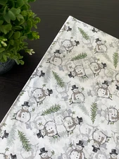 SNOWMAN Design Tissue Paper Sheet Choose Size & Package Amount