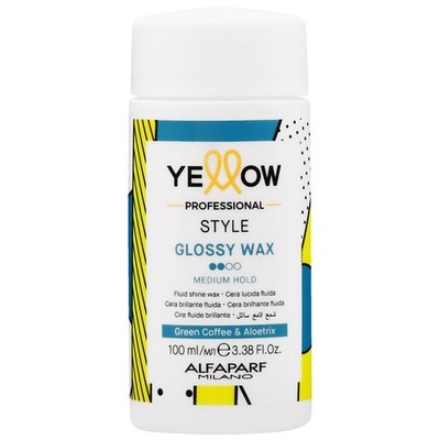 Alfaparf Yellow Style Glossy Wax 100ml Wachs mittelstarker Halt, Glanz, vegan