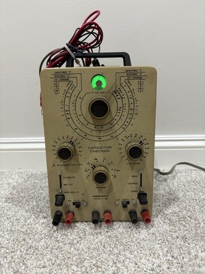 Vintage Heathkit IT-28 Capacitor Checker Tester w Manual Magic Eye Powers On