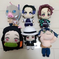 Demon Slayer Kimetsu no Yaiba 6 Plush Toy Set Tanjiro Nezuko Inosuke