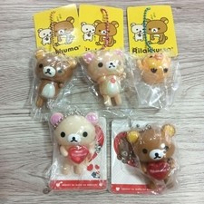 Rilakkuma Korilakkuma Swing Mascot Keychain Set 5 Pieces