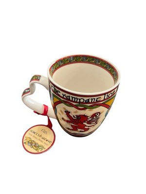 CLARA Scottish Weave New Bone China Mug The Rampant Lion Coffee Mug Tea Cup New