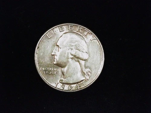 1964-D Washington Quarter (90% silver) AU (1).