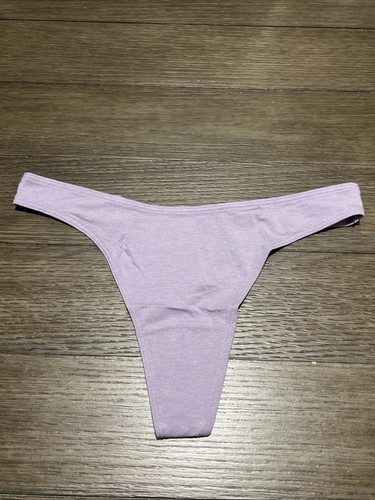 Victoria's Secret SEHR SEXY hochbeiniger niedriger Bund Tanga Höschen lila Medium neu mit Etikett