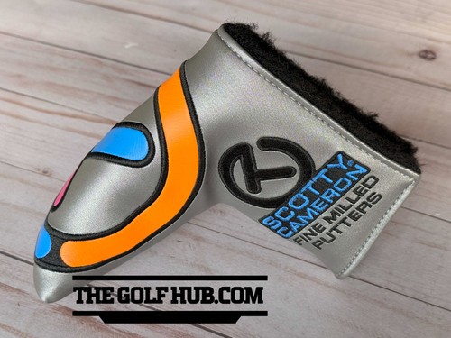 *NEW* Scotty Cameron Circle T Gray Stick Figure-Blue/Orange/Pink Blade Headcover