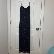 Vintage Byer Too black/red long dress in small