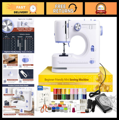 Compact Mini Sewing Machine for Beginners - Easy-to-Use, Portable for DIY Crafts