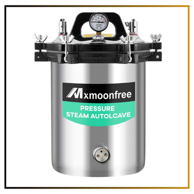 Laboratory Autoclave 12L Portable Steam Sterilizer 110V Glassware Culture