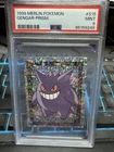 1999 MERLIN POKEMON #S15 GENGAR-PRISM PSA 9