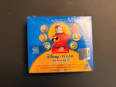 2004 DISNEY Pixar Treasures Factory Sealed Trading Card Box 24 Packs 1st Series