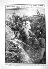 Antique Print 1916 War Siers Fighting Boche Somme Tug-Of-War French British
