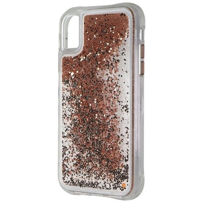Case-Mate Waterfall Series Flüssiges Glitzer Case Für Apple iPhone XR - Gold