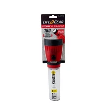 Life Gear LG141 Translucent Clear Body Red Glow LED Flashlight (Pack of 6)