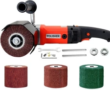 1400W Electric Burnishing Polishing Machine w 4 Burnishing Wheels 80/120/240/320