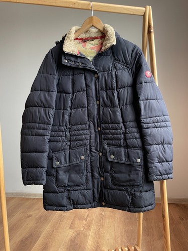 Barbour Womens Landry Long Quilt Fibre Down Jacket Size UK 14/ EUR 40/ US 10