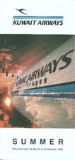 Kuwait Airways timetable 1998/03/29