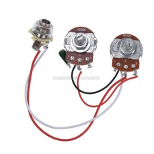 Bass Wiring Harness Prewired for Precision Bass Guitar 250K Pots 1V1T Jack-