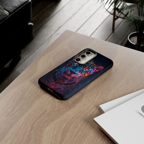 Abstrakt Jaguar Neon Leopard - Handy Tinte Hülle für Samsung Galaxy S25 S24 S23 S22 - Bild 51 von 91