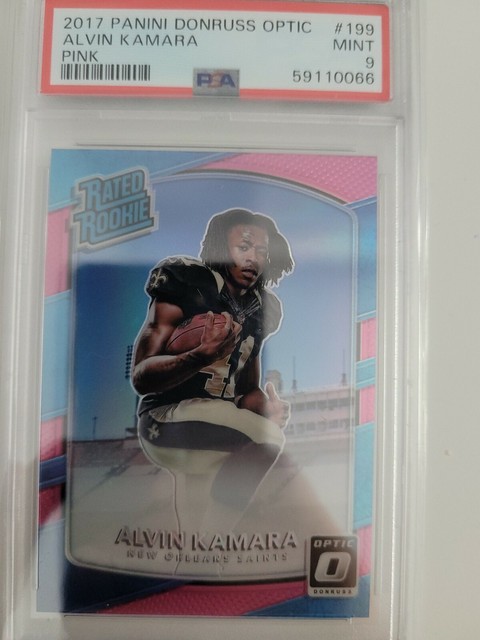 Alvin Kamara 2017 Panini Donruss Optic Rated Rookie Pink