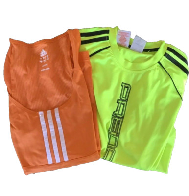 Stock lot adidas jerseys shirt predator tank top fitness running 14-16 years