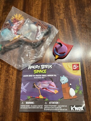 Angry Birds Space Lazer Bird vs Frozen Small Minion Pig K Nex 2012 Ultra Rare