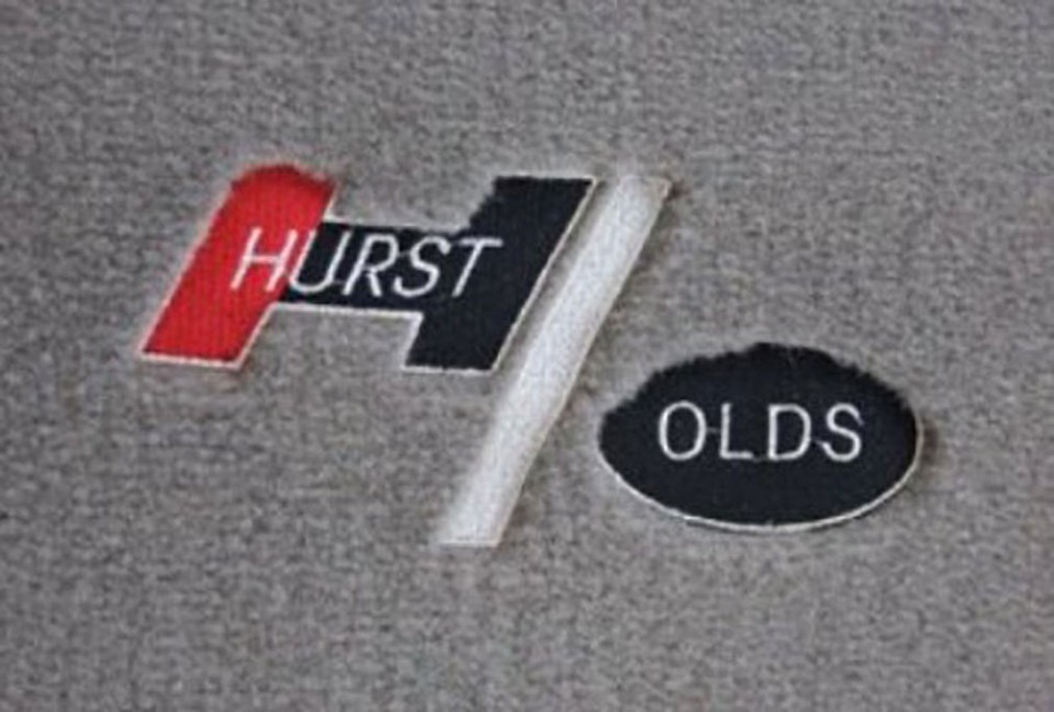 1983 Hurst Olds Logo Sand Gray 4 piece GM Licensed Floor Mats | Nylon ...