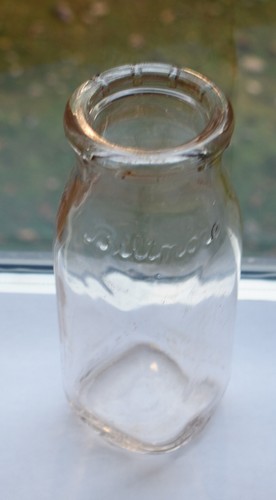 BILTMORE DAIRY FARMS Half Pint Milk Bottle Embossed w Pink Tint Vintage Duraglas - Picture 13 of 15