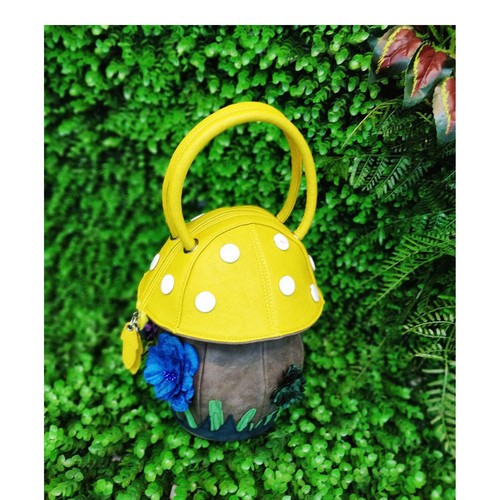 Ladies 3D Flowers Mushroom Design Grab Handle Bag Women Colourful Handbag 9710 - Picture 32 of 36