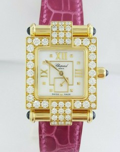 chopard square diamond watch