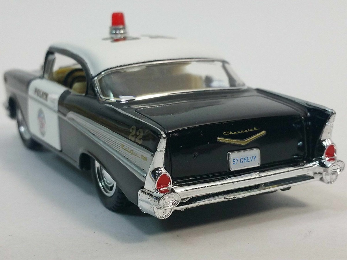 1957 Chevrolet Bel Air Police, Chevy Cop, Kinsmart, Diecast Toy