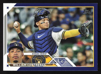 William Contreras Royal Blue 2023 Topps Update #US197 Milwaukee Brewers