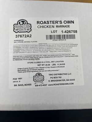 #ad 25 lbs. CHICKEN BRINE ALL NATURAL MARINADE FOR CHICKEN PORK PRESSURE FRYER $79.96